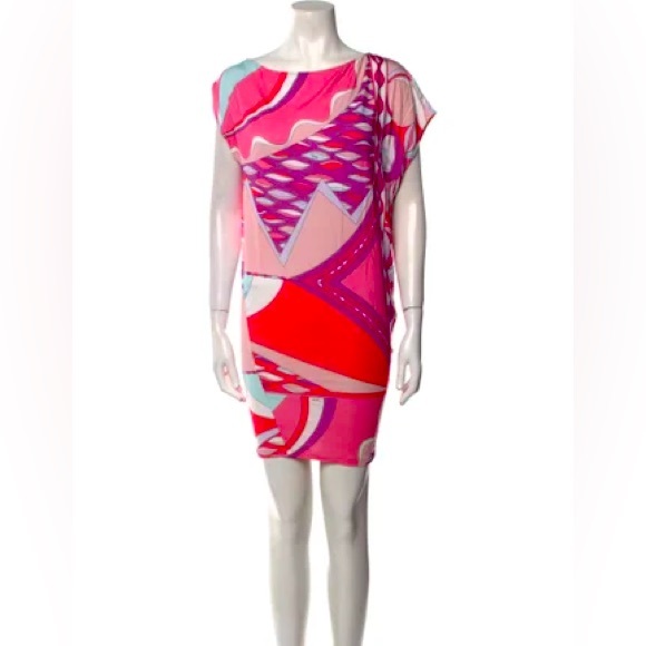 Vintage Emilio Pucci Shift Dress - Size 10 - Picture 1 of 7